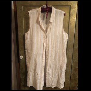 Caslon button up tunic dress